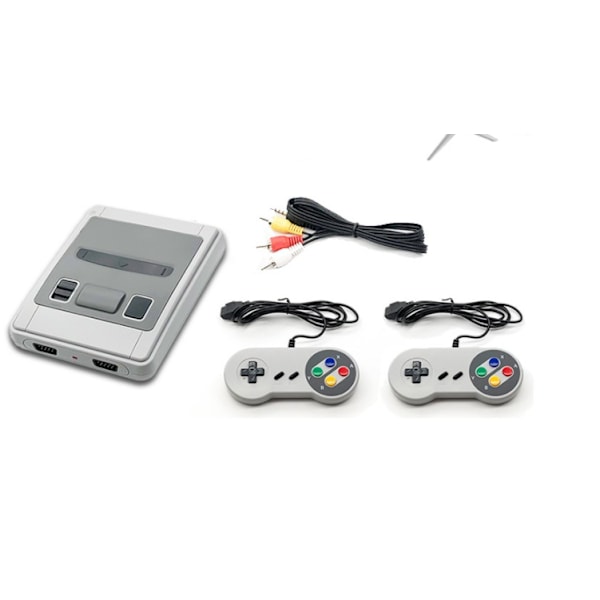 Harmaa ja valkoinen koneverkko TV-pelikonsoli mini 8 bit