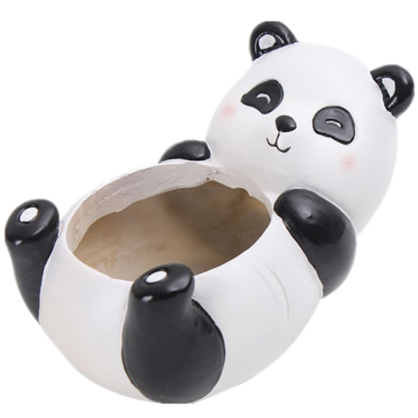 Sød dyreformet kødvase, mini borddekoration (panda)