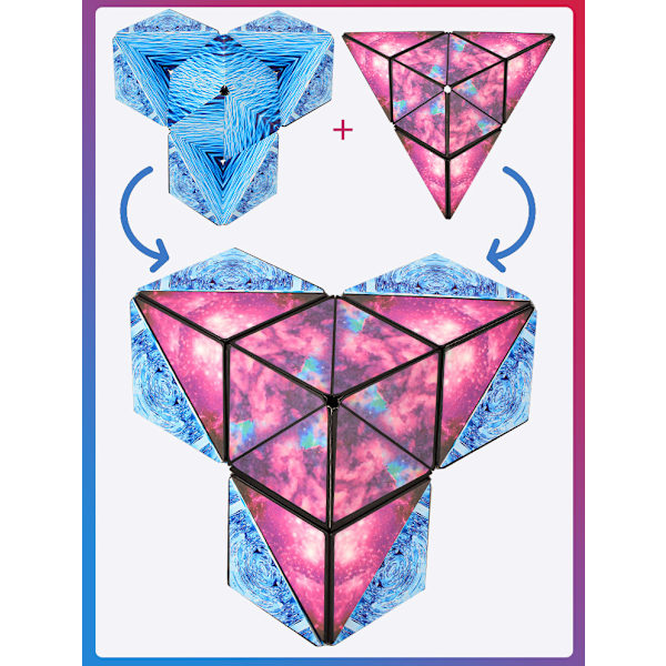Magneettinen 3D-kääntöpalapelin kuutio Rubikin kuutio