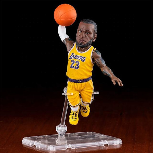 NBA basket superstar håndlagde Q-versjon dukke dukke håndlagde modell dekorasjon LeBron James