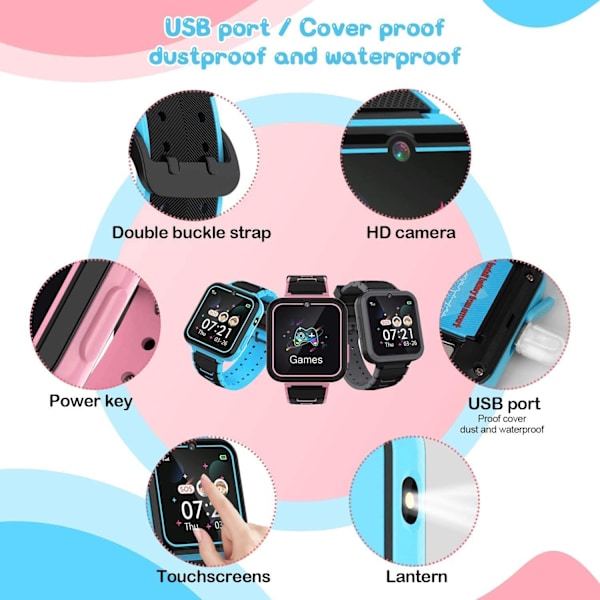 Barn Smart Watch-MP3 Musik, HD Kamera Barn Smart Watch