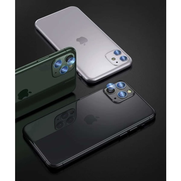 C4U? iPhone 11 Pro Max Kamera linsskydd ih?rdat glas med ram