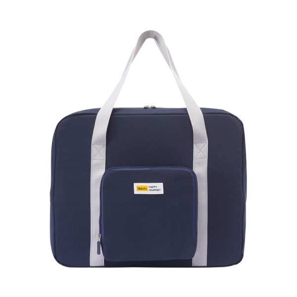 Foldbar rejsetaske Tote taske Håndbagage (Navy Blue)