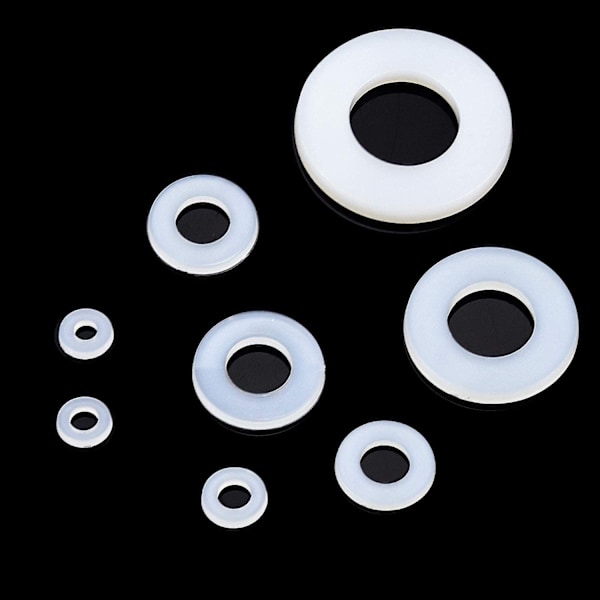 520 st nylonbrickor plastpackningar M2 M2.5 M3 M4 M5 M6 M8 M10