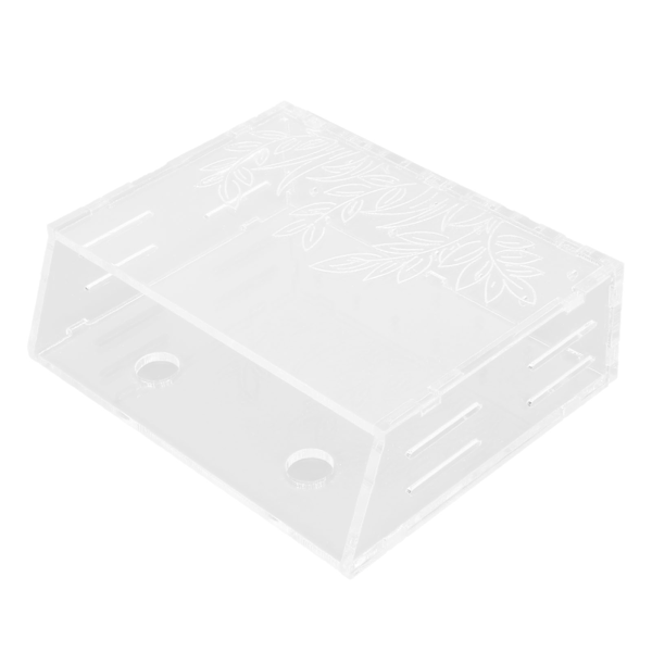 Vattenväxtkopp Akryl Genomsläppligt Hål Diagonal Design Vattenväxtkruka med Sugkopp för Hem L