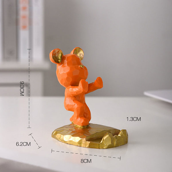 Bjørn Resin Brakett, Bjørn Ornament Håndverk Desktop#2