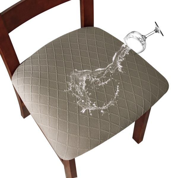 Vandtæt taburetbetræk, Støvbetræk til stole, 45*50*9 cm, Taupe