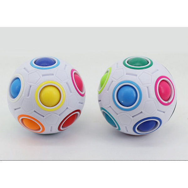 Magisk regnbågsboll 3D kubboll pussel Fidget Cube Stress Relief