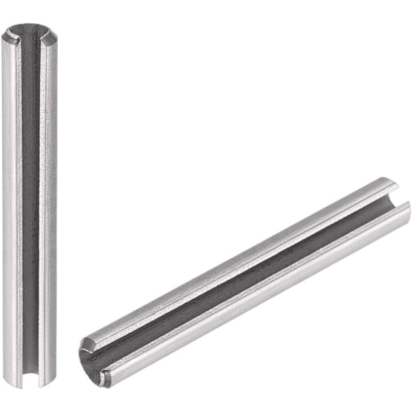 Sprengstift med slisse - M3 x 40mm 304 Rustfritt Stål Splitt Spreng Roller Pins Glatt Overflate 50 stk