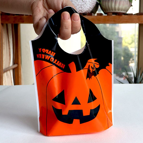 50 stk. Halloween-gaveposer i plastik til børn