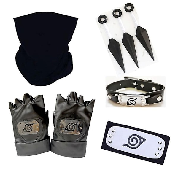 Anime Naruto pannband set Kakashi mask