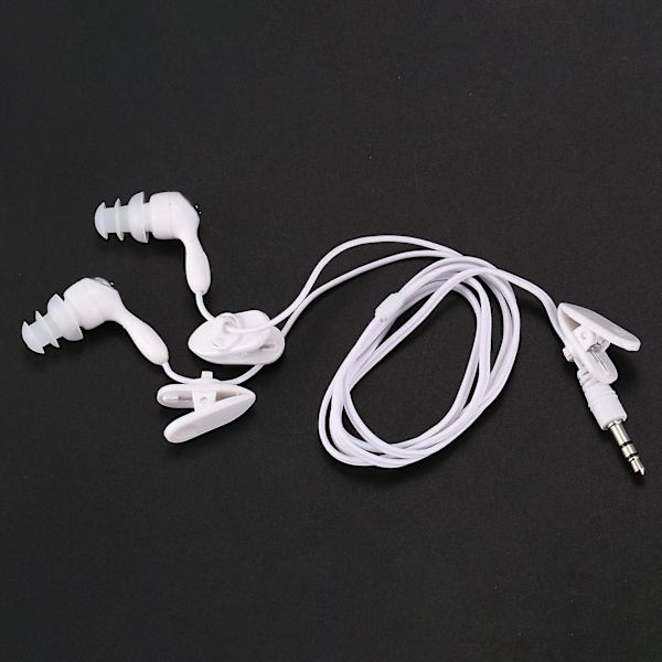 4x Vattentäta In-ear Hörlurar för Mp3 Mp4 Undervattens Vit