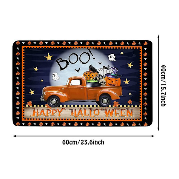 Halloween-ovimaatto, liukumaton, pestävä, 15,7*23,6 tuumaa, #25