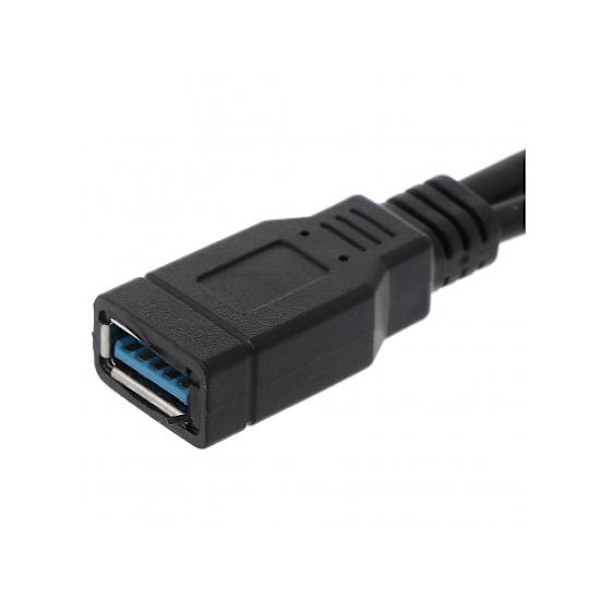 Usb 2.0 A Han-Til-Usb Hun Splitter Forlængerkabel Hub