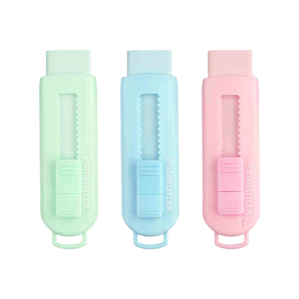 3-pack glidande klicksuddgummin med 3 färger