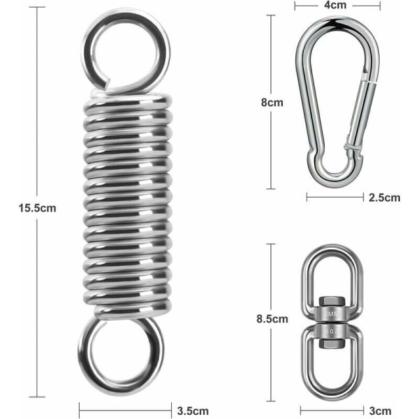 Kevään riipputuoli Vahva riippuva jousi asennettu jopa 250 kg riippumatto riipputuoliin