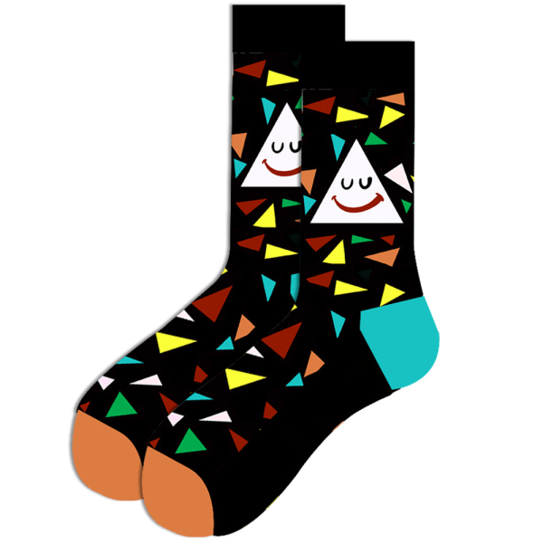 2 par fargerike sokker, Party Crazy Cotton Sokker Herre Dame#2