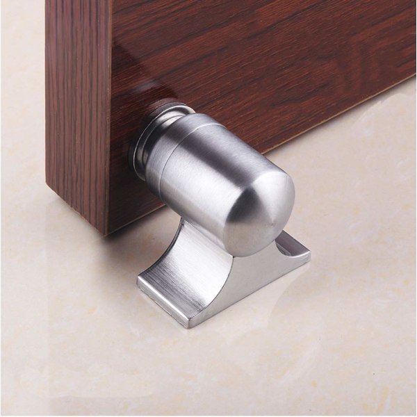 2PCS Gulvmontert Dørstopper Rustfritt Stål Dørstopper