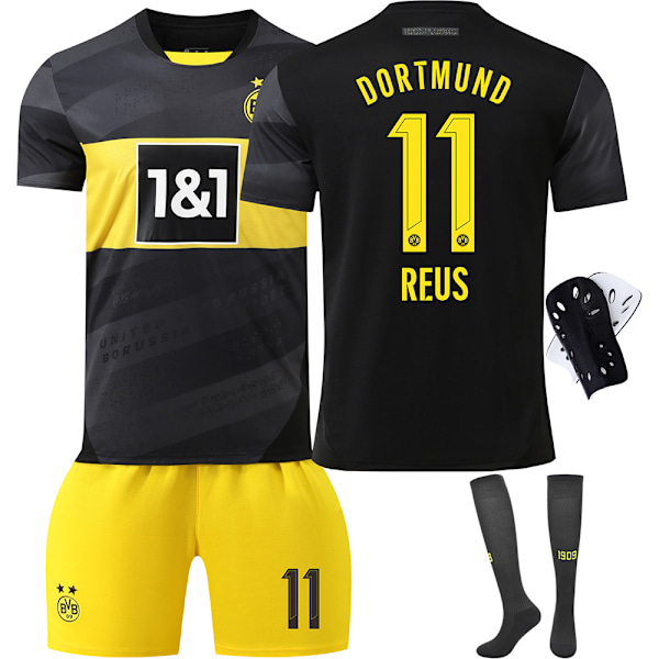 2024-2025 Dortmund trøje nr. 9 Allais 10 Sancho 11 Reus hjemmebane fodbolduniform børne drenge og pige sæt{HONGDE} Size 10 socks XXL
