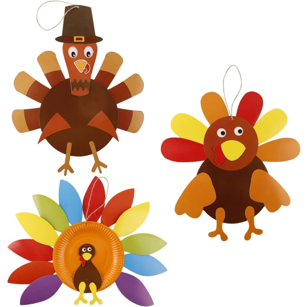 Thanksgiving Turkiet Craft Kits 3-pack