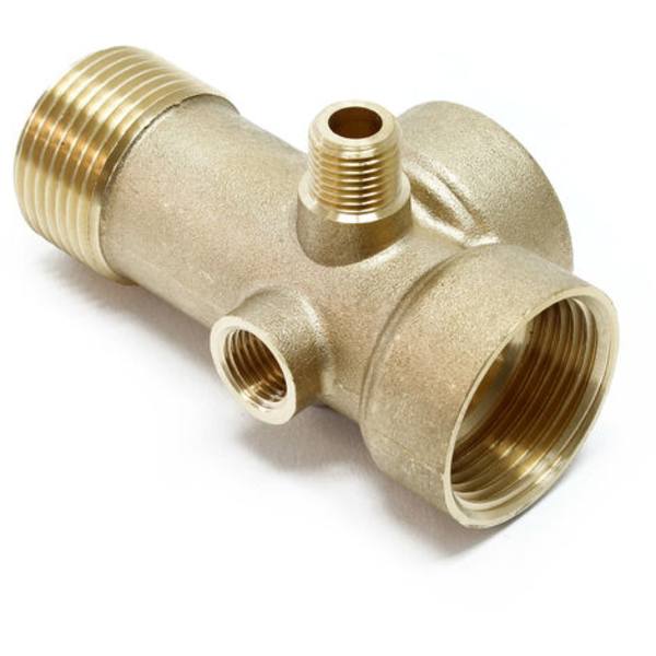 5-veis messingbeslag DN25 1 DN13 1/4 blåsetank trykkbeholder