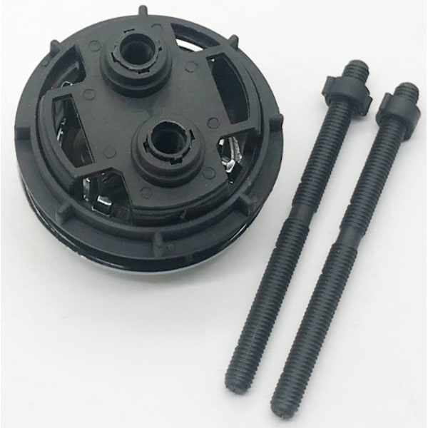 2-pack dubbel tryckknapp för toalett, dubbel spolning toalett tryckknapp, (57mm svart)