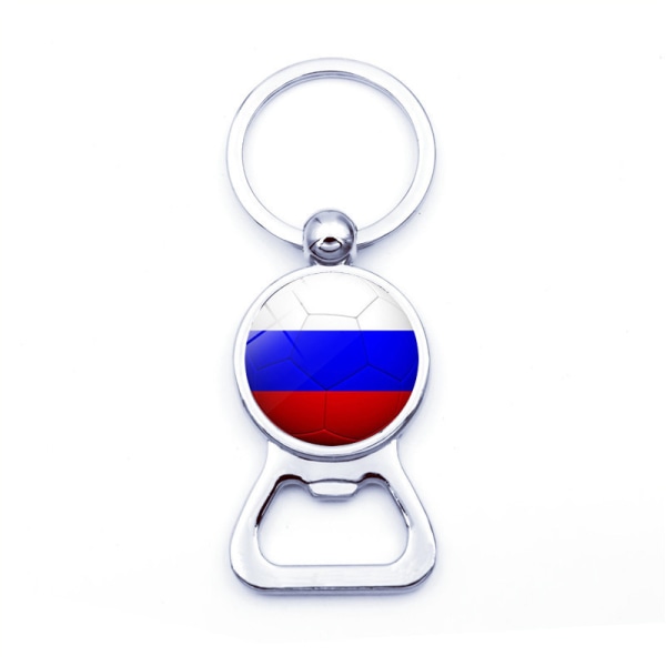 2 stk metal nøglering 2022 World Cup fodbold nøglering-Rusland