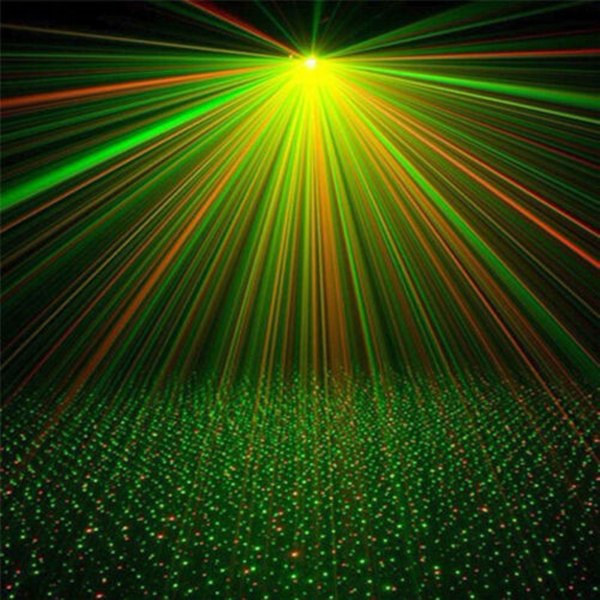 Laserprojektor med rødt og grønt laser / diskolys