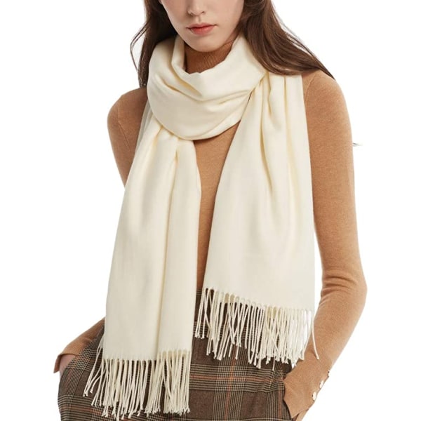 Vinterscarf Cashmere Feel Pashmina Sjal Wraps Soft Warm-Beige