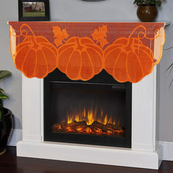 Thanksgiving Dekor Peis Skjerf 20 x 60 Tommer (Brun)