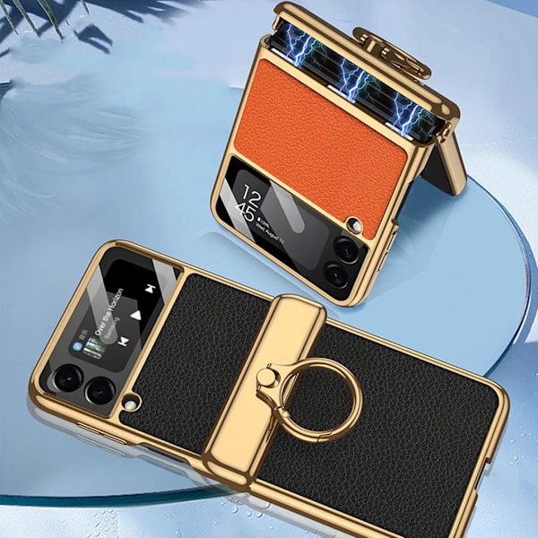 Skal för Samsung Galaxy Z Flip 3 - Magnetisk - Ringhållare svart