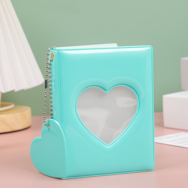 3 Inch Photo Card Holder Book Mini Album 32 Pockets Green