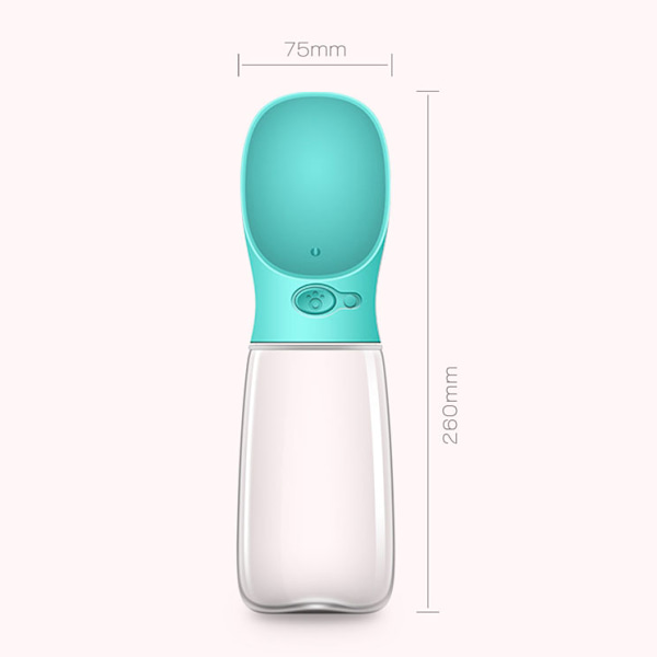 Hunde Vanddispenser, Kæledyr Vanddispenser, 550ml, Blå