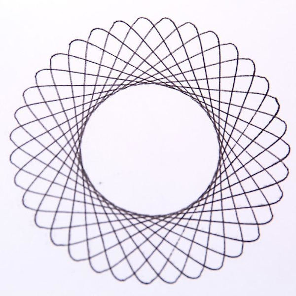 Spirographin geometrinen viivain opiskelijoille