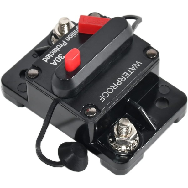 Strømbryter Vanntette Bilstereo Inline Strømbryter Manuell DC 12V-48V 30A