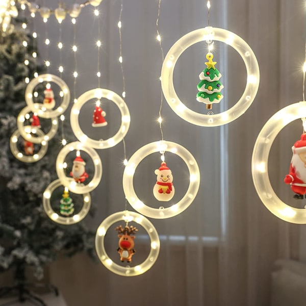 Jule Led-gardinlys Jule runde modelleringslys