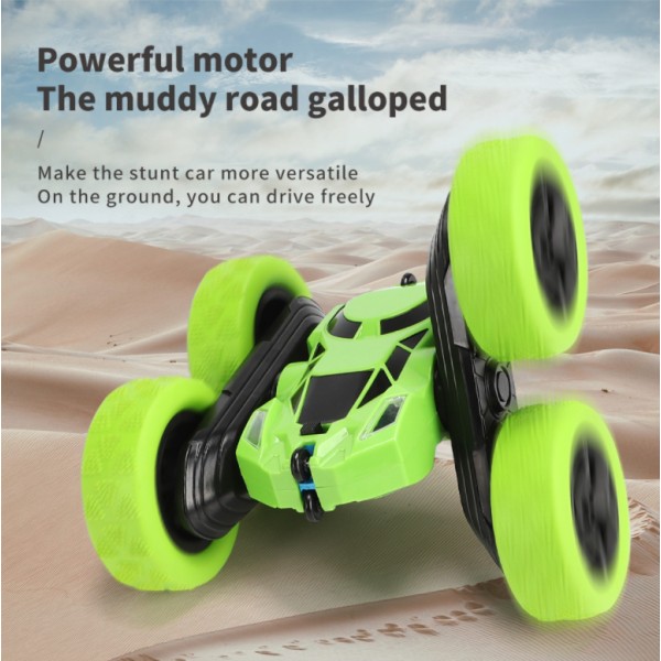 RC-auto 360° pyörivä RC-auto 2.4GHz RC-auto (vihreä)