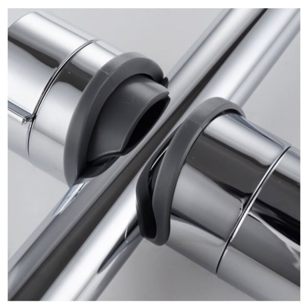 Utbytbart handhållet duschhuvud, Chrome ABS duschhuvudshållare, 18-25 mm diameter justerbar