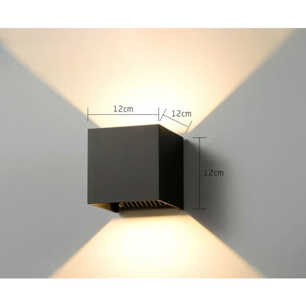 LED væglamper moderne dæmpbare kontroller-varmt lys-sort