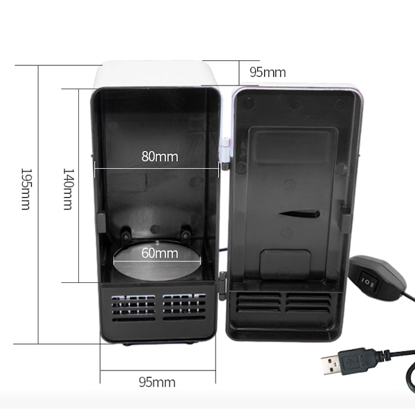 USB Jääkaappi Mini Lämpöeristetty Mini Jääkaappi Jääkaappi Opiskelijan Jääkaappi Mini Mini Jääkaappi USB