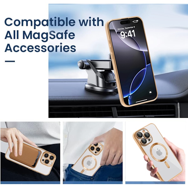 HONGDE Soveltuu Apple-sarjan uuteen CD-kuvioiseen läpinäkyvään magneettikortin pidikkeeseen ja iPhone-sarjan suojakuoreen pink iPhone16e