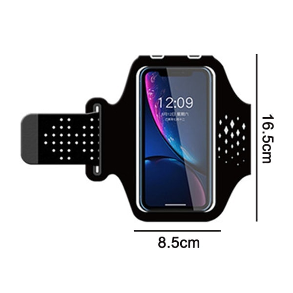 Mobiltelefon Armband, Universell Vattentät Telefonarmhållare med Svart