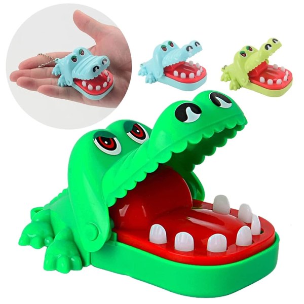 Chomping Alligator Teeth Fun Family Bordsskiva Party Kids Toy-A
