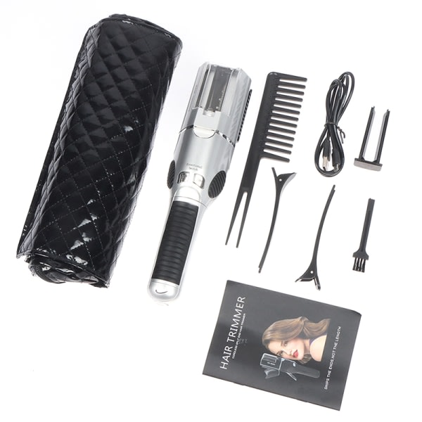 Delte toppe H?rtrimmer Styling Tool H?r ter Shaper Hair Razor silver