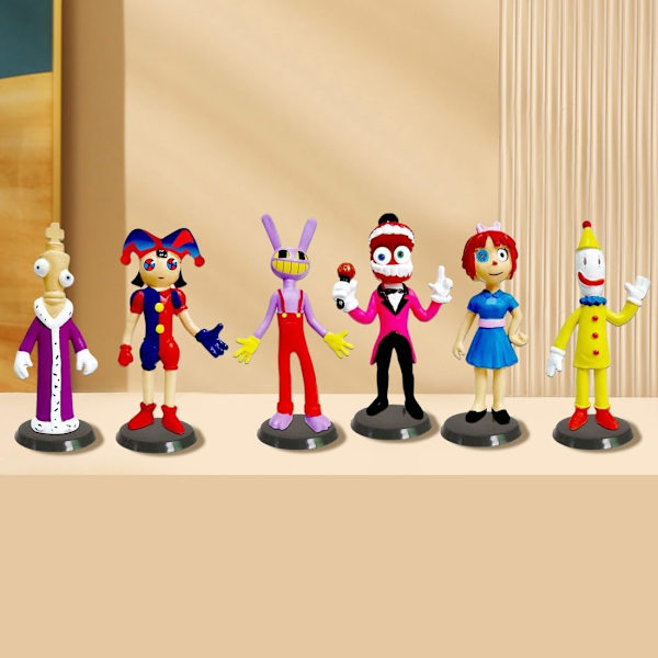 10 The Amazing Digital Circus Figures Set, Pomni Jax Modellleksaker för Barnpresenter, The Amazing Digital Circus Samlarobjekt Animefigurer 10pcs-a