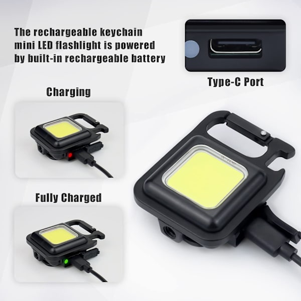 Mini LED arbeidsinspeksjonslys oppladbart arbeidslys