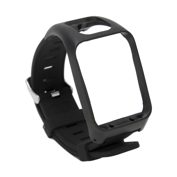 Armbandsband i Silikon Justerbart Vattentätt Armbandsbyte för Tom Tom Runner 3 Svart