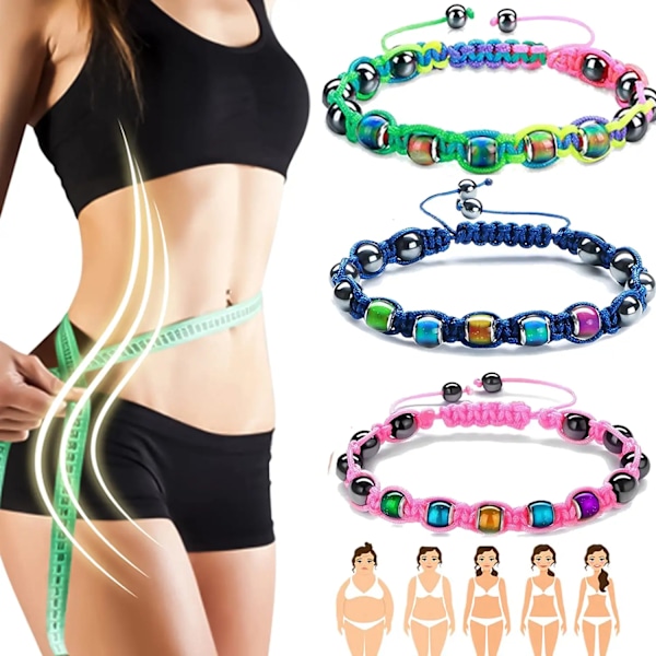 3-pack armband, humörförändrande armband som ändrar färg