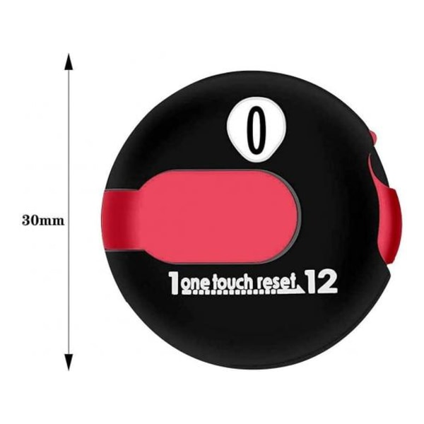 Golf Score Counter Stroke Clicker Clip One Touch Reset Up 2stk