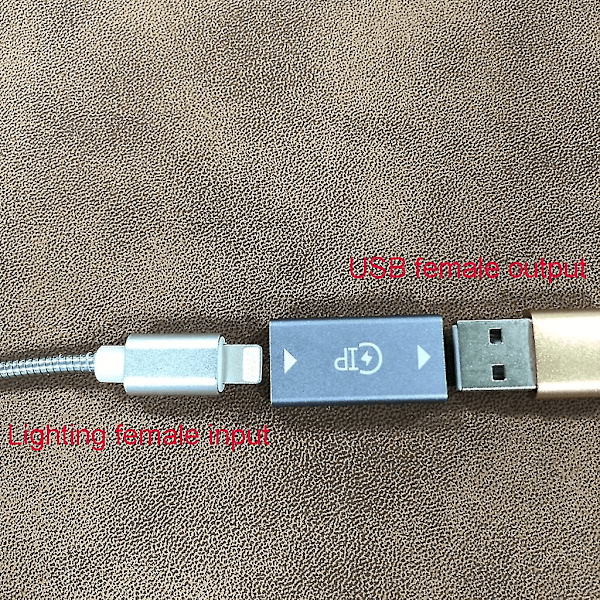 8-pin Lightning hona till USB 3.0 hona omvandlare, kontaktadapter för USB-kabel, USB-disk, kortläsare, USB-lampa, fläkt och mer
